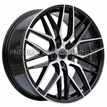 Alu kola Haxer HX035, 17x7.5 5x112 ET40, černá + leštění