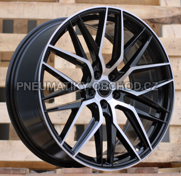 Alu kola Haxer HX035, 19x8.5 5x108 ET40, černá + leštění