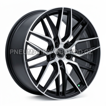 Alu kola Haxer HX035, 19x8.5 5x114.3 ET40, černá matná + leštění