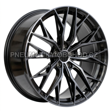 Alu kola Haxer HX042, 20x8.5 5x112 ET35, černá + tmavé leštění