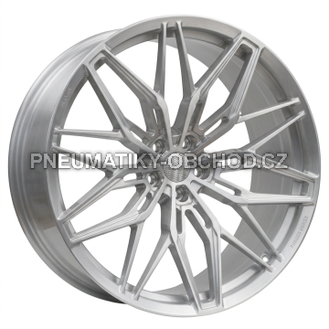 Alu kola Haxer HXF02, 21x10.5 5x112 ET30, Broušená stříbrná
