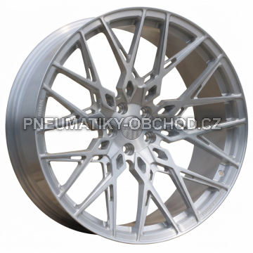 Alu kola Haxer HXF03, 21x10.5 5x112 ET30, Broušená stříbrná