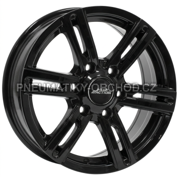 Alu kola INTER ACTION KARGIN 6, 16x6.5 6x120 ET50, černá lesklá (zátěžová)
