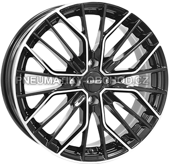 Alu kola IT WHEELS TIARA 4, 16x6.5 4x108 ET37, černá lesklá + leštění