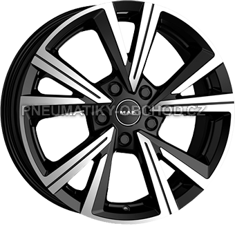Alu kola MAK QVARZ, 17x7 5x100 ET39, černá lesklá + leštění