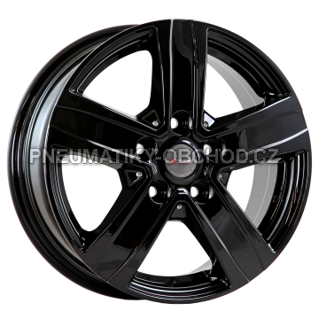 Alu kola Mille Miglia MMVN5, 16x6.5 5x118 ET55, černá lesklá (zátěžová)