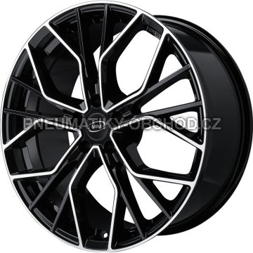 Alu kola MiM ANKY, 17x7.5 5x112 ET35, černá + leštění