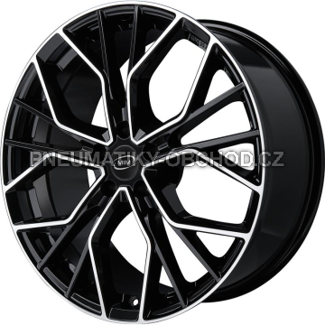Alu kola MiM ANKY, 17x7.5 5x114.3 ET39.5, černá + leštění