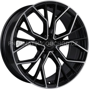 Alu kola MiM ANKY, 19x8 5x114.3 ET45, černá + leštění
