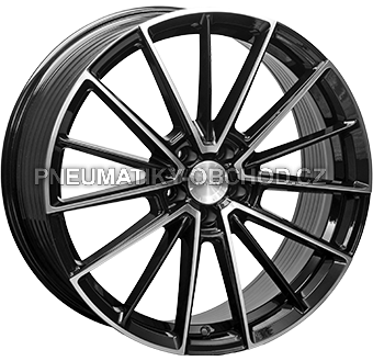 Alu kola MONACO WHEELS FF1, 20x9 5x112 ET40, černá lesklá + leštění (zátěžová)