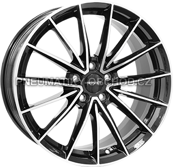 Alu kola MONACO WHEELS GP14, 18x7.5 5x112 ET45, černá lesklá + leštění