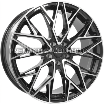 Alu kola MONACO WHEELS GP15-FF, 19x8.5 5x130 ET54, černá lesklá + leštění (zátěžová)
