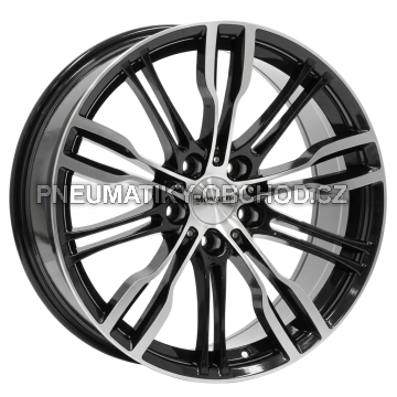 Alu kola MONACO WHEELS GP8, 19x8 5x112 ET45, černá lesklá + leštění (zátěžová)