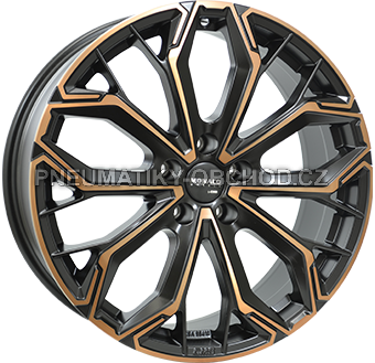 Alu kola MONACO WHEELS GPC17, 19x8 5x112 ET45, černá + měděná barva leštění (zátěžová)