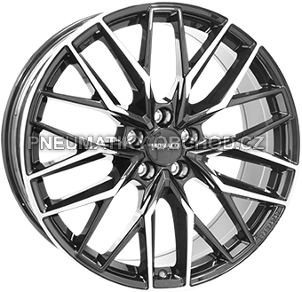 Alu kola MONACO WHEELS GPX, 20x8 5x108 ET45, černá lesklá + leštění (zátěžová)