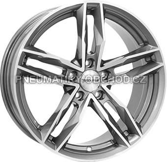 Alu kola MONACO WHEELS RR8M, 17x7.5 5x112 ET45, šedivá + leštění