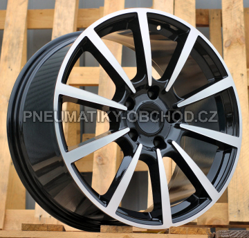Alu kola Racing Line 1067, 20x8.5 5x130 ET50, černá + leštění (zátěžová)