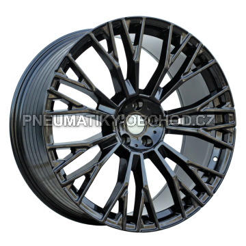 Alu kola Racing Line 3S1111, 21x10.5 5x112 ET43, černá lesklá (zátěžová)