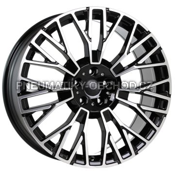 Alu kola Racing Line 3S1111, 22x9.5 5x112 ET37, černá + leštění (zátěžová)