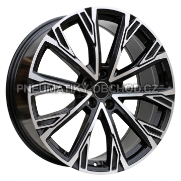 Alu kola Racing Line 3S1277, 21x8.5 5x112 ET34, černá + leštění
