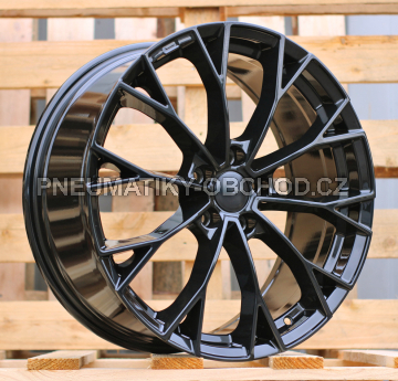Alu kola Racing Line 3S1279, 19x7.5 5x112 ET51, černá + leštění