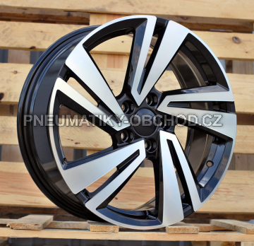 Alu kola Racing Line 3S1282, 18x7 5x112 ET45, černá + leštění