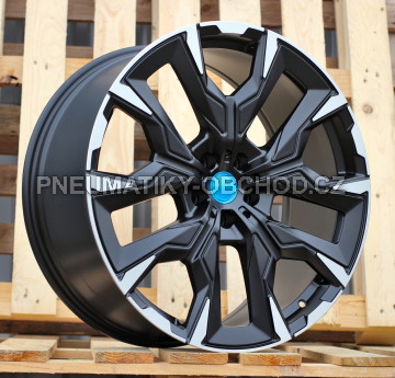 Alu kola Racing Line 3S1349, 19x9 5x112 ET44, černá matná + leštění (zátěžová)