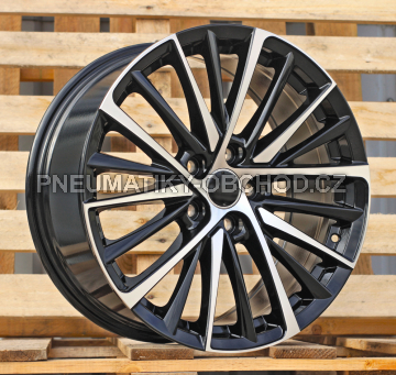 Alu kola Racing Line 3S1366, 18x8 5x114.3 ET42, černá + leštění