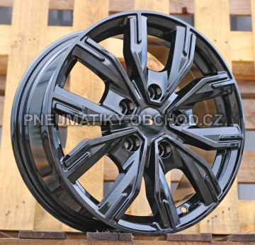 Alu kola Racing Line 6408, 16x6.5 5x120 ET51, černá lesklá (zátěžová)