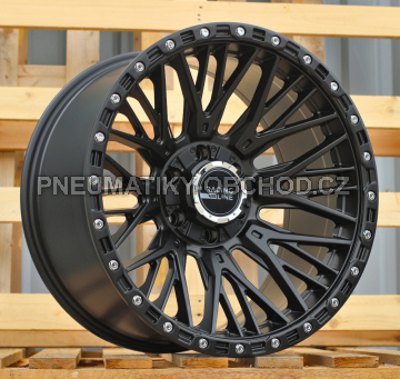 Alu kola Racing Line A1431, 20x10 6x139.7 ET-18, černá matná (zátěžová)