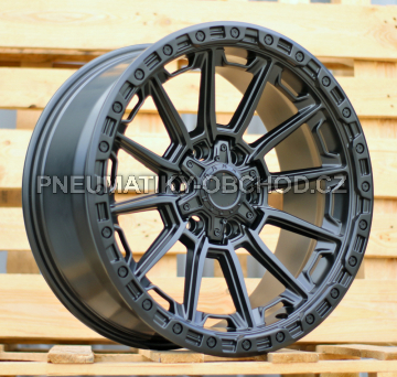 Alu kola Racing Line A1889, 20x9 6x139.7 ET18, černá matná (zátěžová)