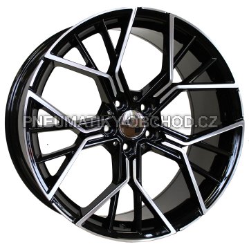 Alu kola Racing Line A5602, 19x9 5x112 ET37, černá + leštění