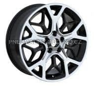 Alu kola Racing Line A5807, 20x8 5x127 ET56, černá + leštění