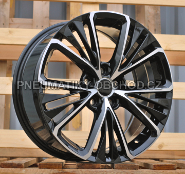 Alu kola Racing Line A5908, 18x8 5x114.3 ET40, černá + leštění