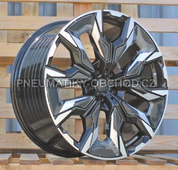 Alu kola Racing Line A5915, 20x8.5 5x112 ET28, černá + leštění (zátěžová)
