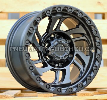 Alu kola Racing Line A6278, 15x8 6x139.7 ET, černá matná (zátěžová)