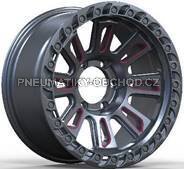 Alu kola Racing Line A8916, 15x8 6x139.7 ET, černá matná (zátěžová)