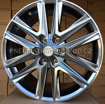 Alu kola Racing Line B1078, 20x8.5 6x139.7 ET25, stříbrná + leštění