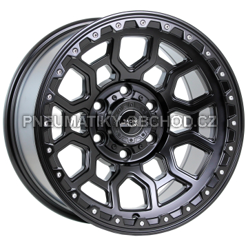 Alu kola Racing Line B1105, 17x9 6x139.7 ET0, černá matná (zátěžová)