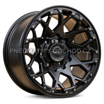 Alu kola Racing Line B1108, 17x9 6x139.7 ET6, černá matná (zátěžová)