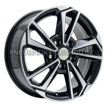 Alu kola Racing Line B1134, 16x6.5 5x114.3 ET50, černá + leštění