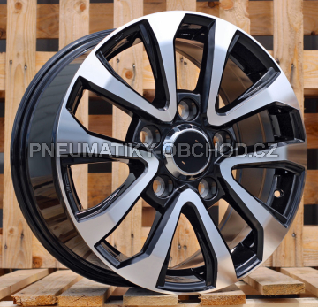 Alu kola Racing Line B1156, 20x8.5 5x150 ET45, černá + leštění (zátěžová)