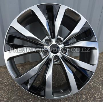 Alu kola Racing Line B1281, 20x8.5 5x108 ET45, titanová metalíza