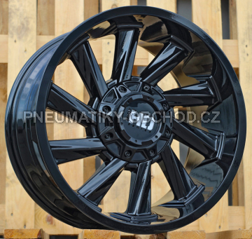 Alu kola Racing Line B1323, 18x9 6x139.7 ET0, černá lesklá (zátěžová)