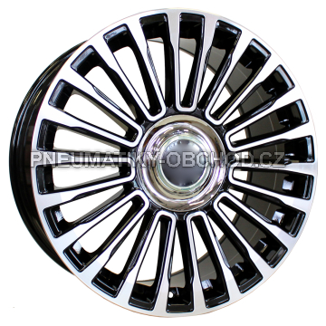 Alu kola Racing Line B1365, 21x9.5 5x108 ET45, černá + leštění