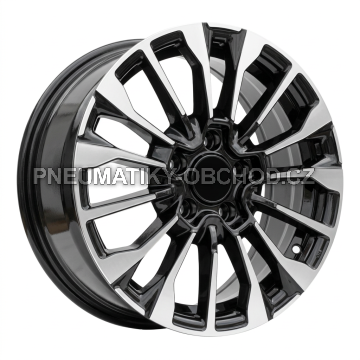 Alu kola Racing Line B1370, 16x6.5 5x110 ET40, černá + leštění