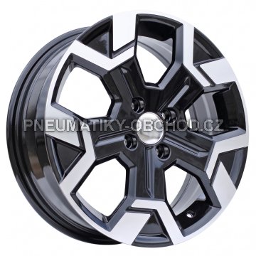 Alu kola Racing Line B1407, 16x6 4x100 ET40, černá + leštění