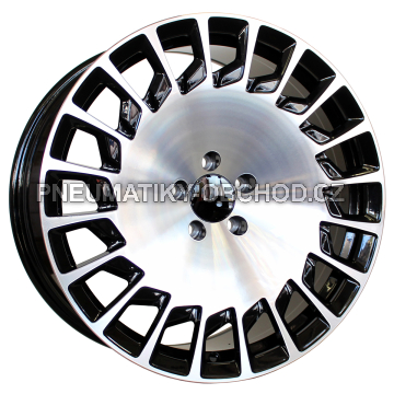 Alu kola Racing Line B1464, 19x9.5 5x112 ET40, černá + leštění