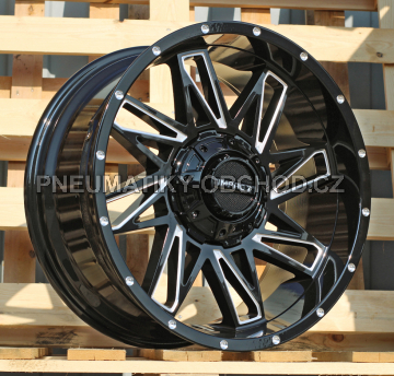 Alu kola Racing Line B1544, 20x12 12x135 ET-44, černá lesklá (zátěžová)