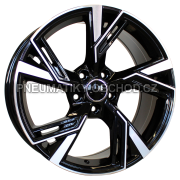 Alu kola Racing Line B1571, 17x7.5 5x112 ET36, černá + leštění